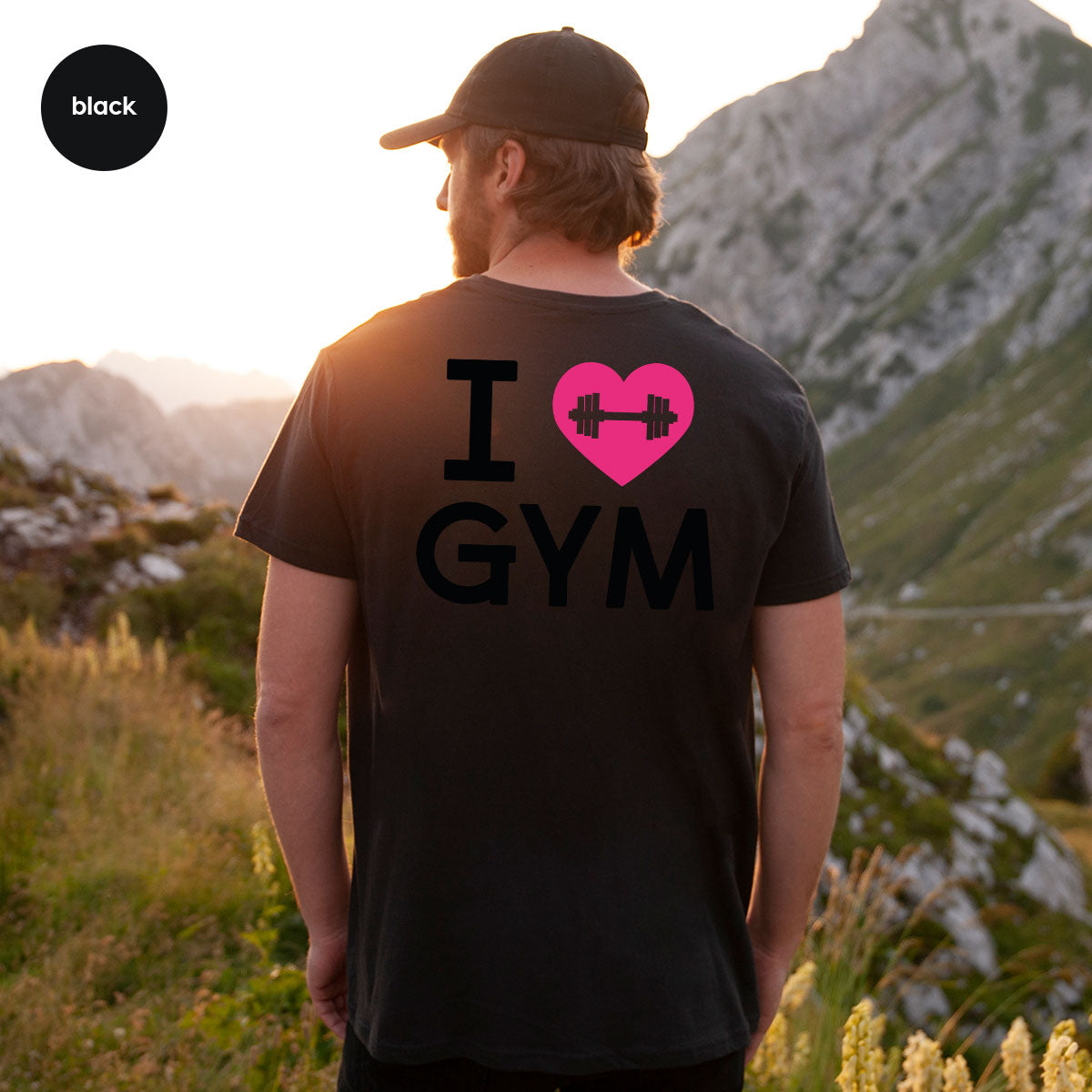 Fitness T-Shirt, GYM Shirt, I Love GYM T-Shirt, T-Shirt For Bodybuilder