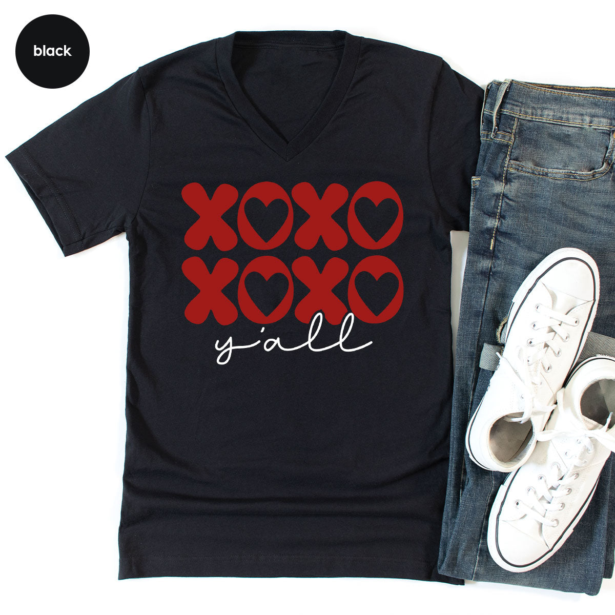 XOXO Shirt, Love Shirt, Valentine's Day T-Shirt, Couple Match Shirt