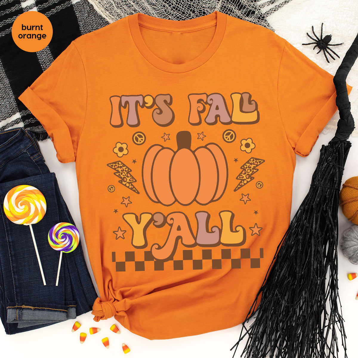 Halloween Fall Shirt, It's Y'Fall T-Shirt, Halloween Fall Hoodie, Long Sleeve and Short Sleeve Shirts