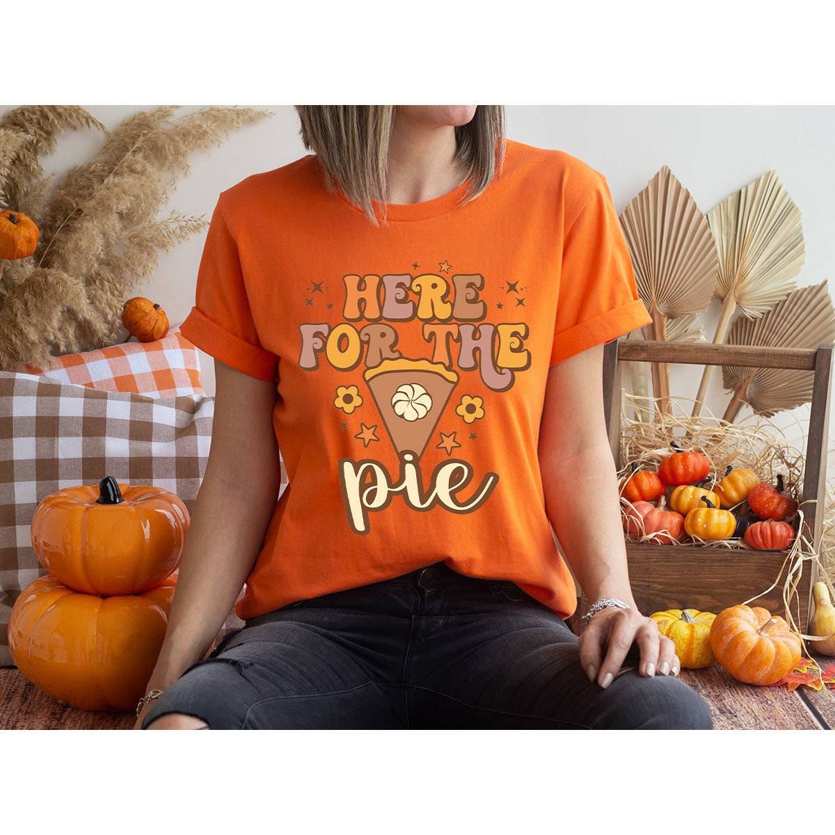 Here For The Pie Shirt, Funny Halloween Shirt, Cute Halloween Hoodie and Sweatshirt