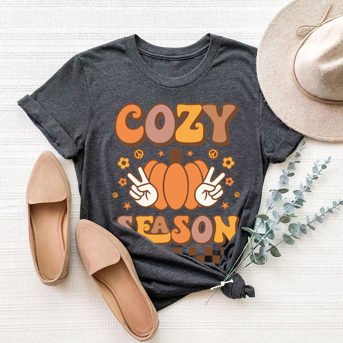 Cozy Thanksgiving Shirt, Funny Thanksgiving T-Shirt, Cozy Season Gee