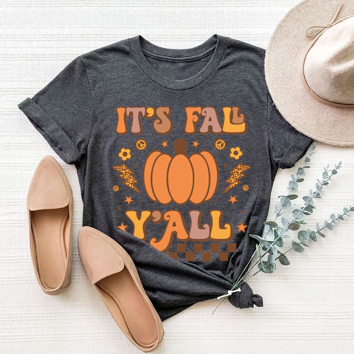 Halloween Fall Shirt, It's Y'Fall T-Shirt, Halloween Fall Hoodie, Long Sleeve and Short Sleeve Shirts