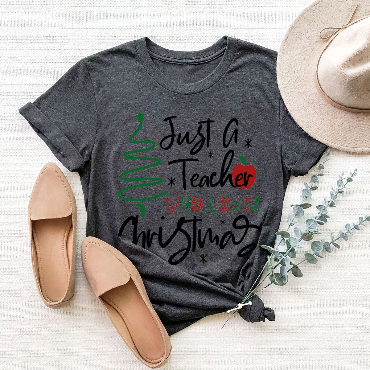 2023 Christmas Love Shirt, Just A Teach Who Loves Christmas Tee, Xmas 2023 Design T-Shirt