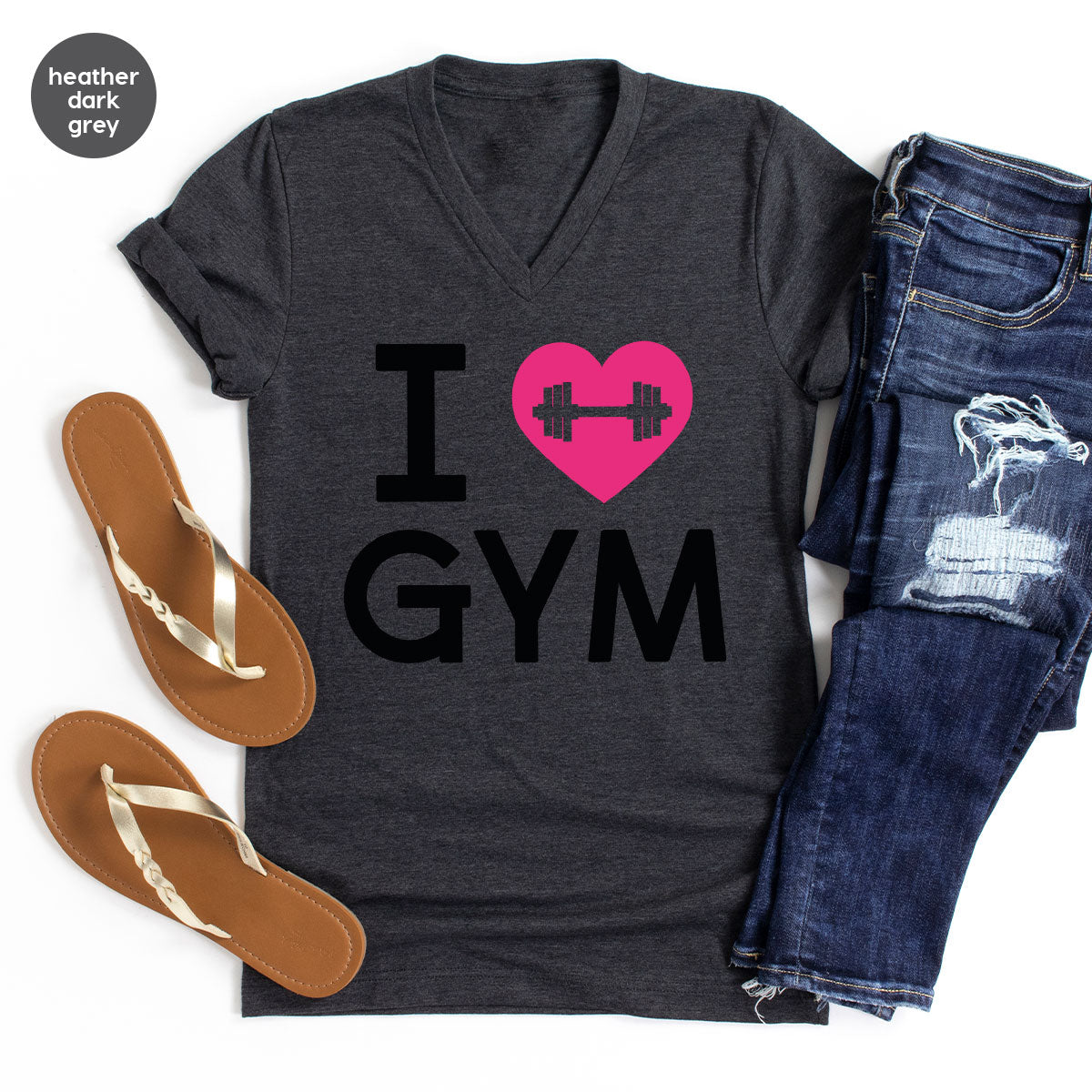 Fitness T-Shirt, GYM Shirt, I Love GYM T-Shirt, T-Shirt For Bodybuilder