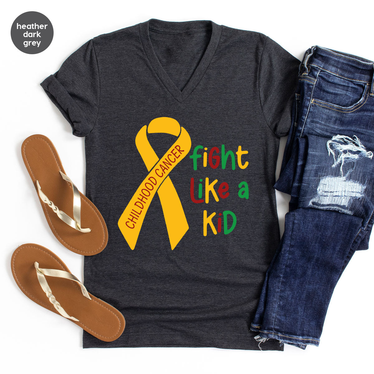 Fighting Like A Kid Shirt, Cancer Fight Shirt, Childhood Canver Fighter t-Shirt, Gift For Cancer Kids