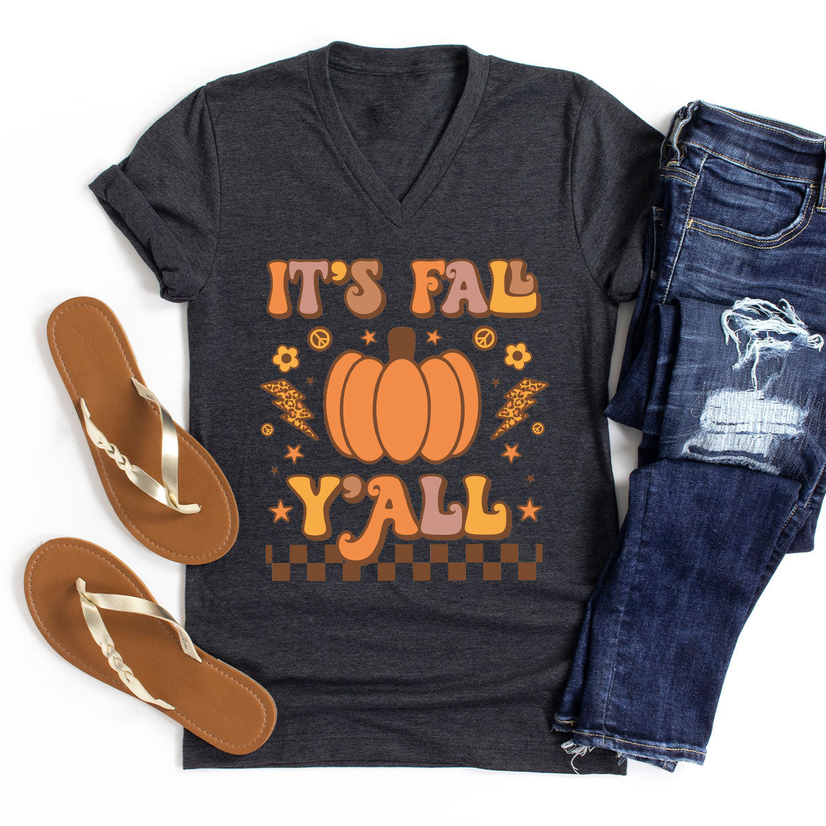 Halloween Fall Shirt, It's Y'Fall T-Shirt, Halloween Fall Hoodie, Long Sleeve and Short Sleeve Shirts