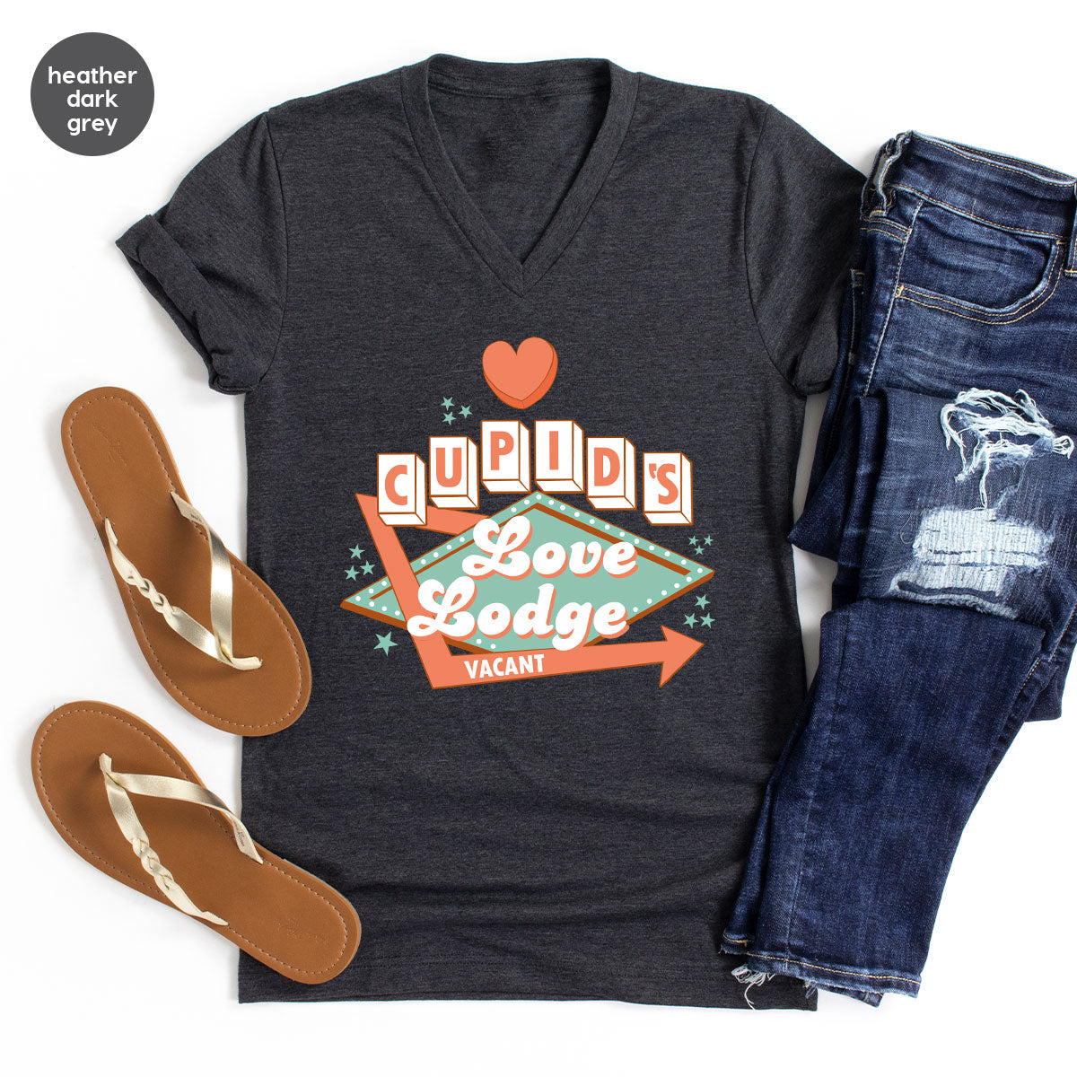 Love Lodge T-Shirt, Valentine's Day Tee, Cupid' Love Lodge Tee, Valentine Shirt