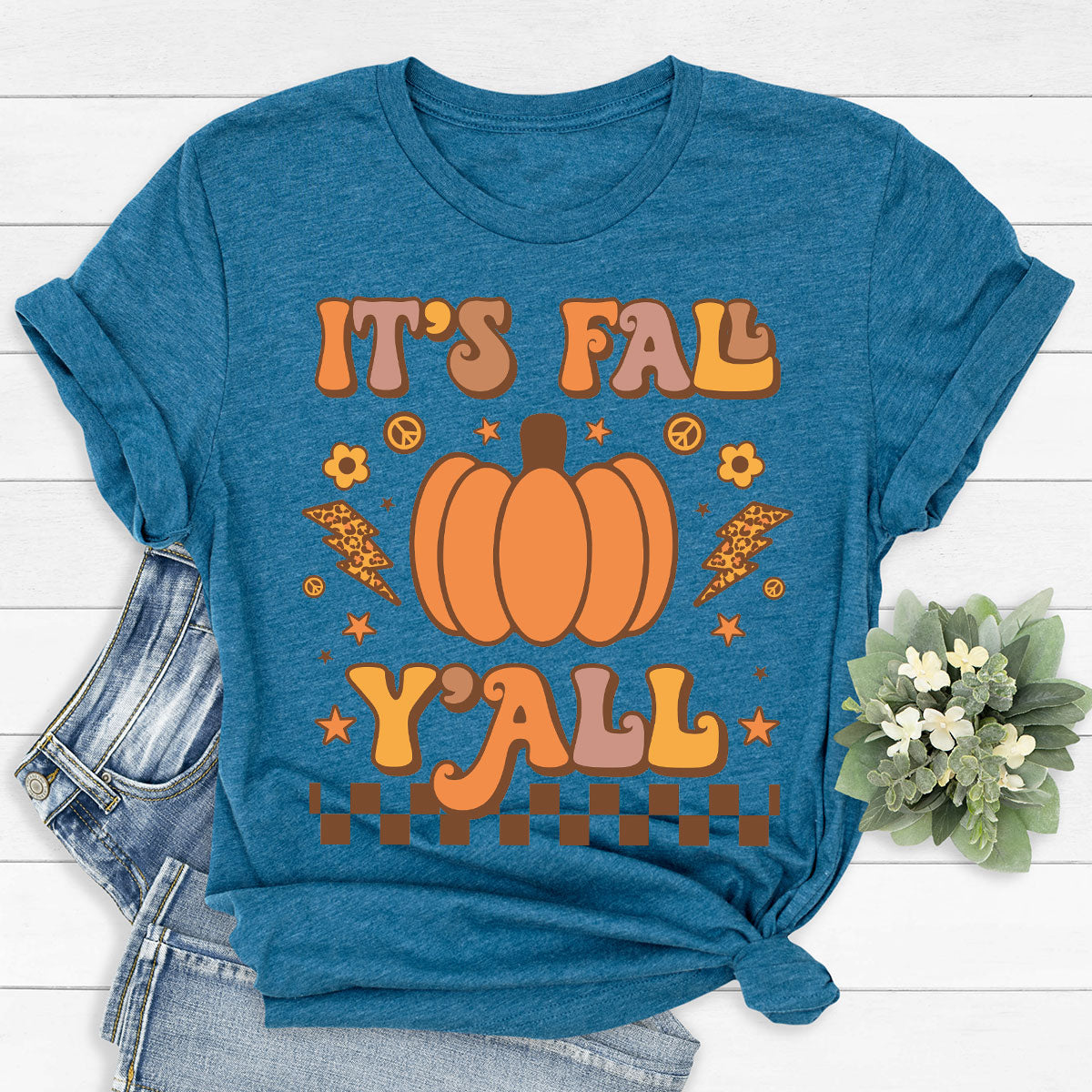 Halloween Fall Shirt, It's Y'Fall T-Shirt, Halloween Fall Hoodie, Long Sleeve and Short Sleeve Shirts