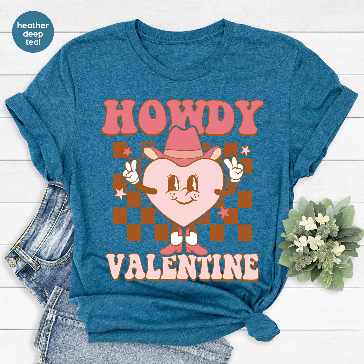 Howdy Valentine Shirt, 2023 Valentine's Day Shirt, Cute Feb 14 Tee