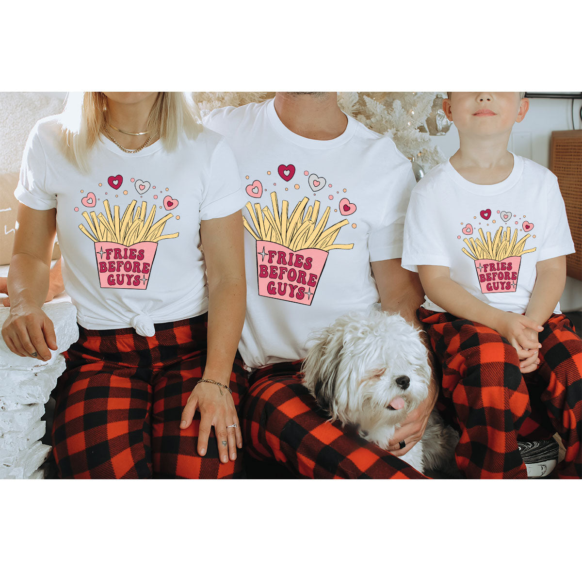 Fries Before Guys Shirt, Valentine's Day 2023 T-Shirt, Lover Shirt