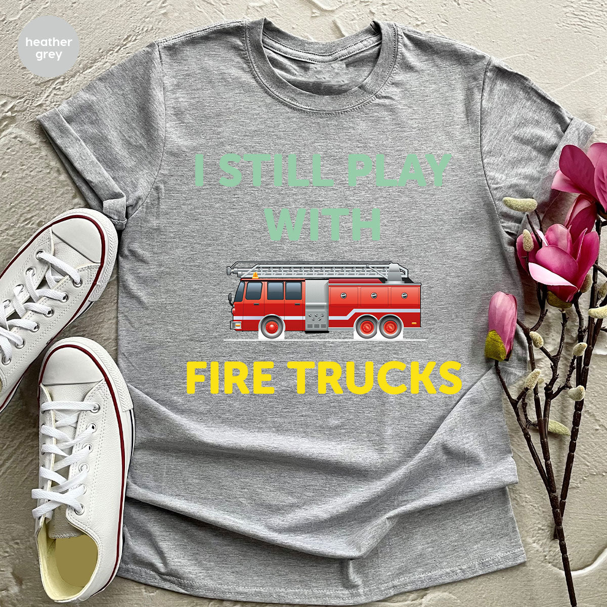 Fire Truck Shirt, Funny Fire Fighter T-Shirt, Fireman Tee