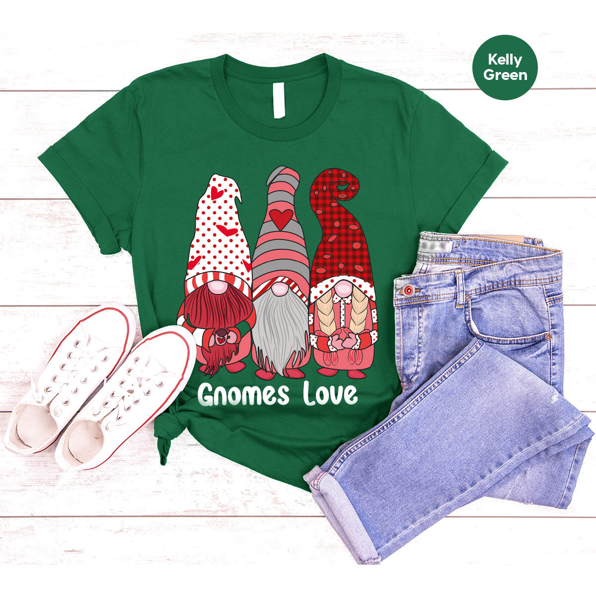 Gnomes Love Shirt, Love 4ever Shirt, Best Love T-Shirt, Valentine's Day Shirt 2023