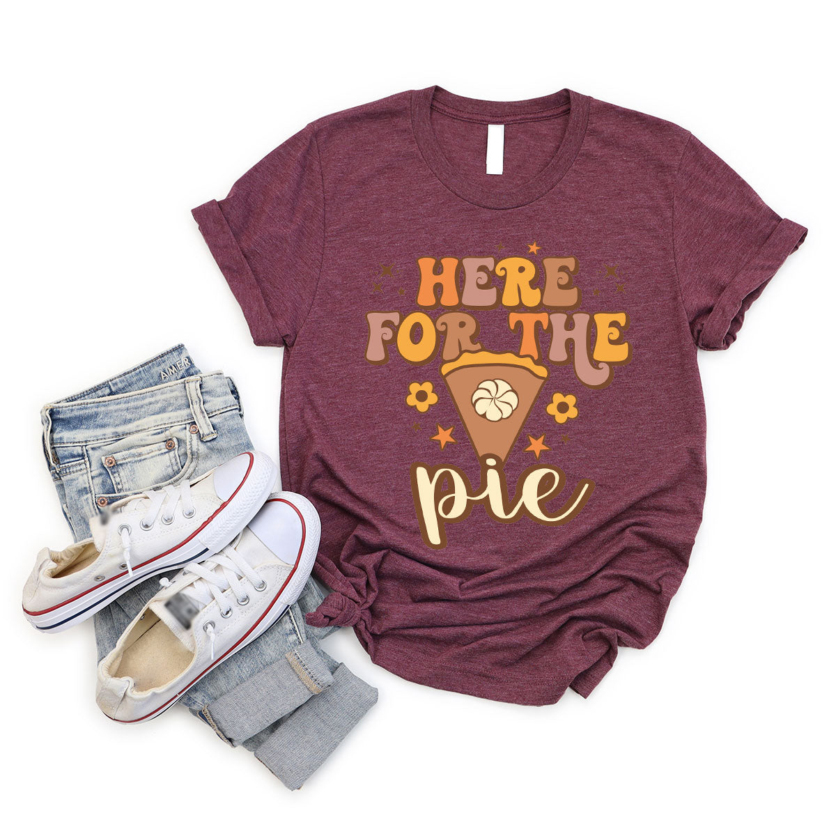 Here For The Pie Shirt, Funny Halloween Shirt, Cute Halloween Hoodie and Sweatshirt