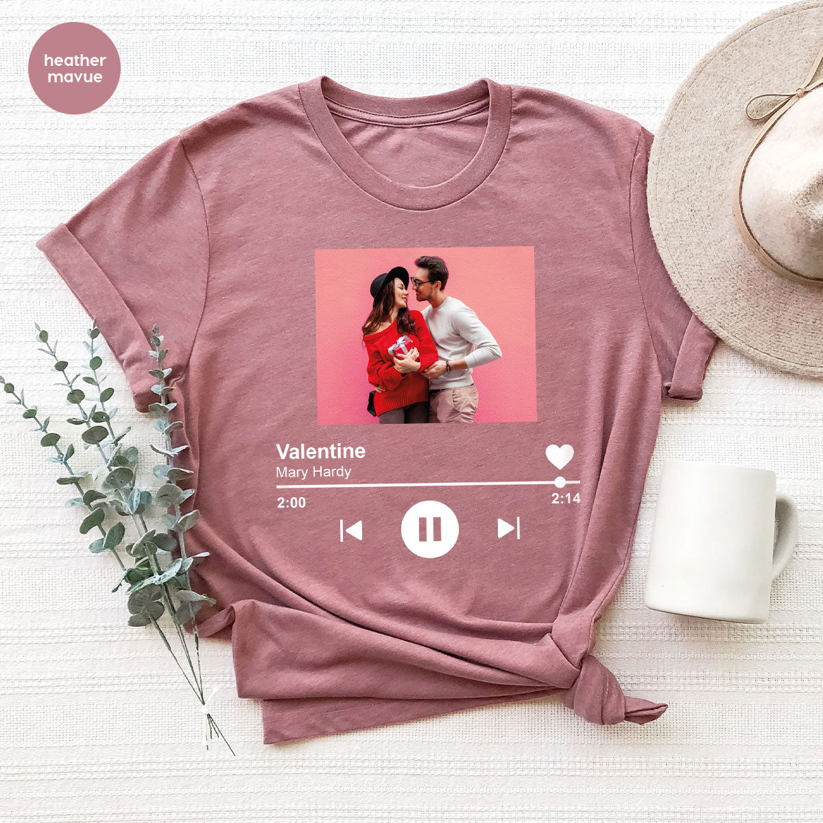 Custom Photo Valentine's Day Shirt, Personalized Valentine's Day Gift, Custom Photo Lover's Day Shirt