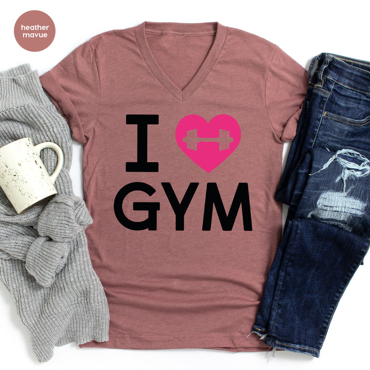 Fitness T-Shirt, GYM Shirt, I Love GYM T-Shirt, T-Shirt For Bodybuilder