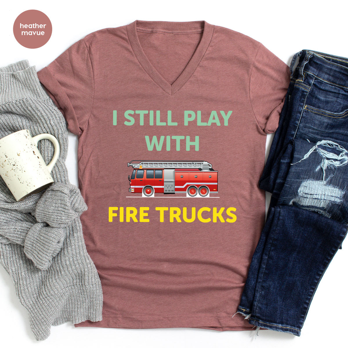 Fire Truck Shirt, Funny Fire Fighter T-Shirt, Fireman Tee