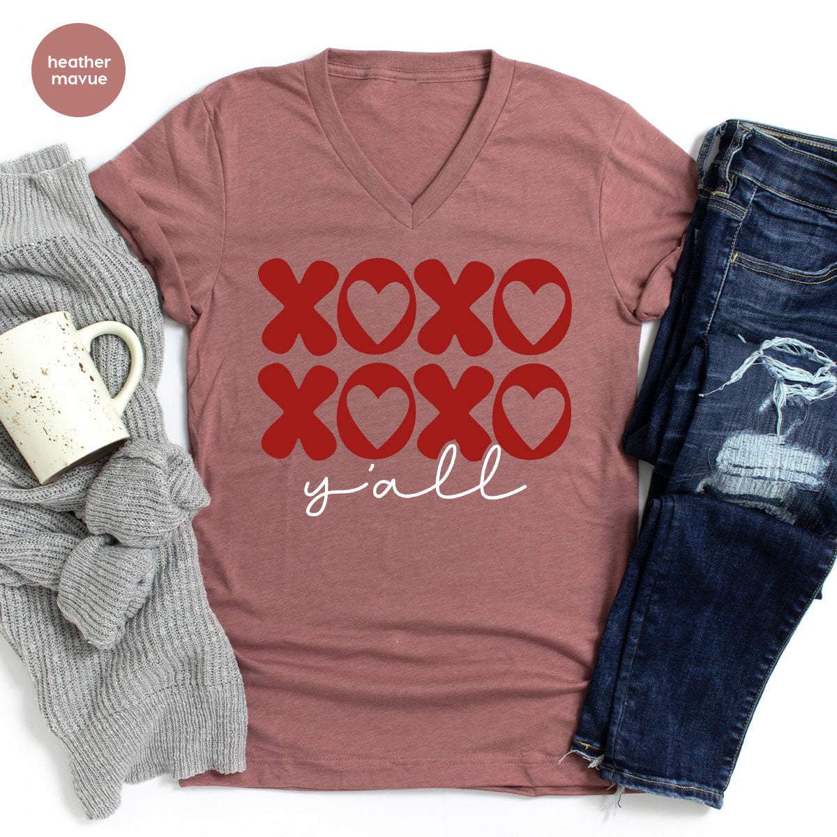 XOXO Shirt, Love Shirt, Valentine's Day T-Shirt, Couple Match Shirt