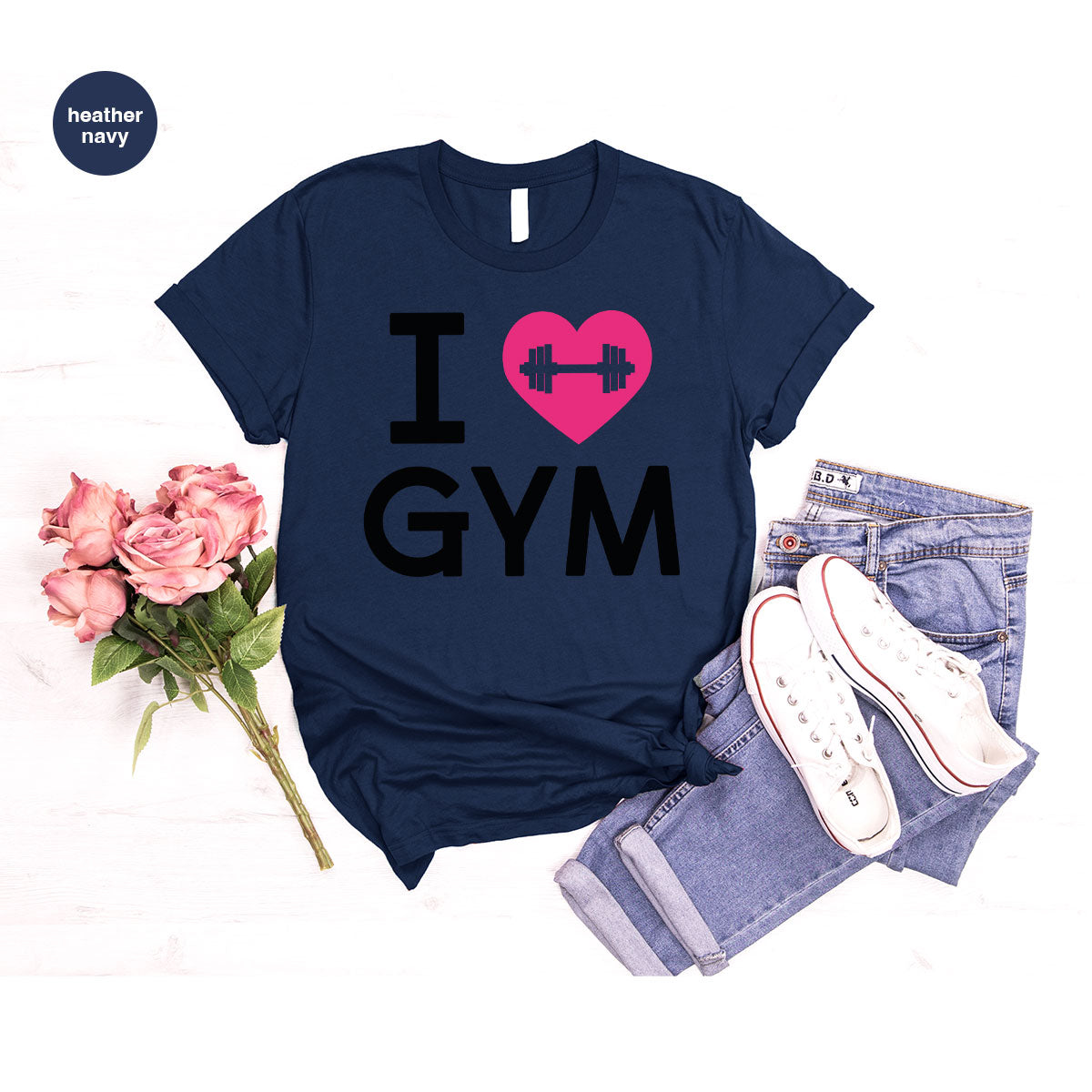 Fitness T-Shirt, GYM Shirt, I Love GYM T-Shirt, T-Shirt For Bodybuilder