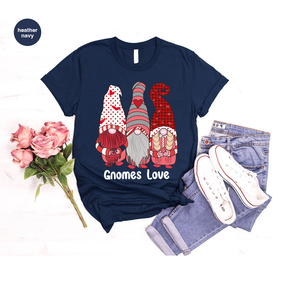 Gnomes Love Shirt, Love 4ever Shirt, Best Love T-Shirt, Valentine's Day Shirt 2023