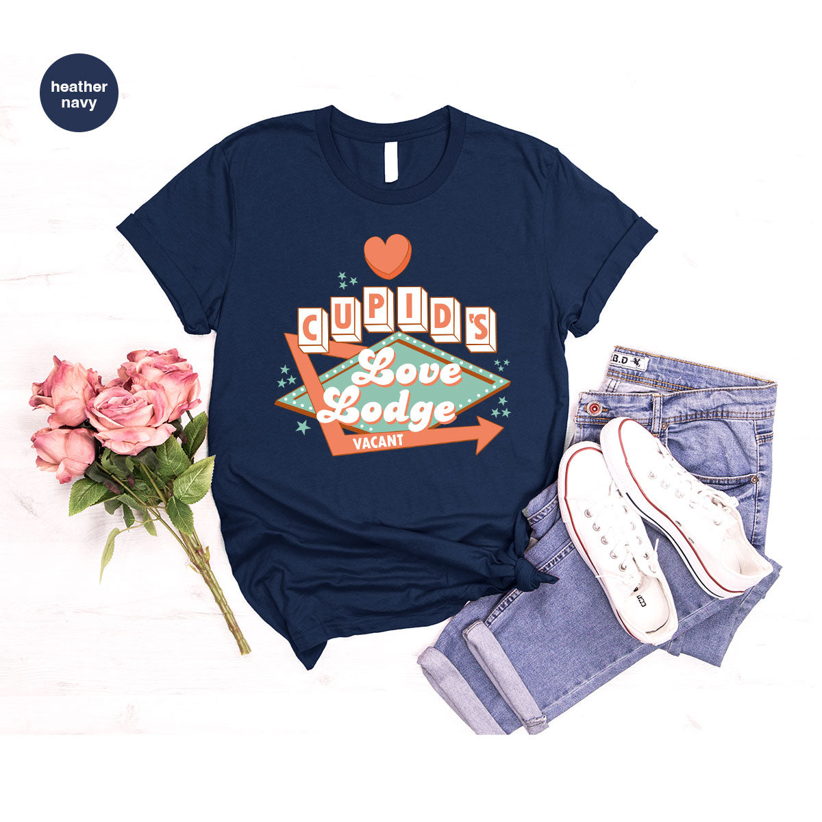 Love Lodge T-Shirt, Valentine's Day Tee, Cupid' Love Lodge Tee, Valentine Shirt