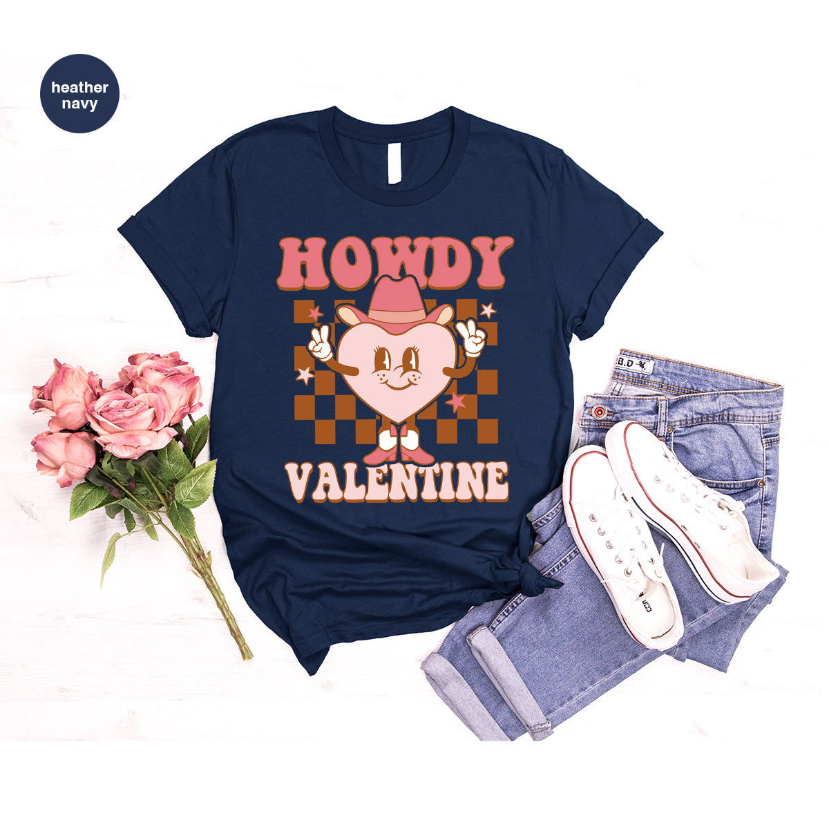 Howdy Valentine Shirt, 2023 Valentine's Day Shirt, Cute Feb 14 Tee