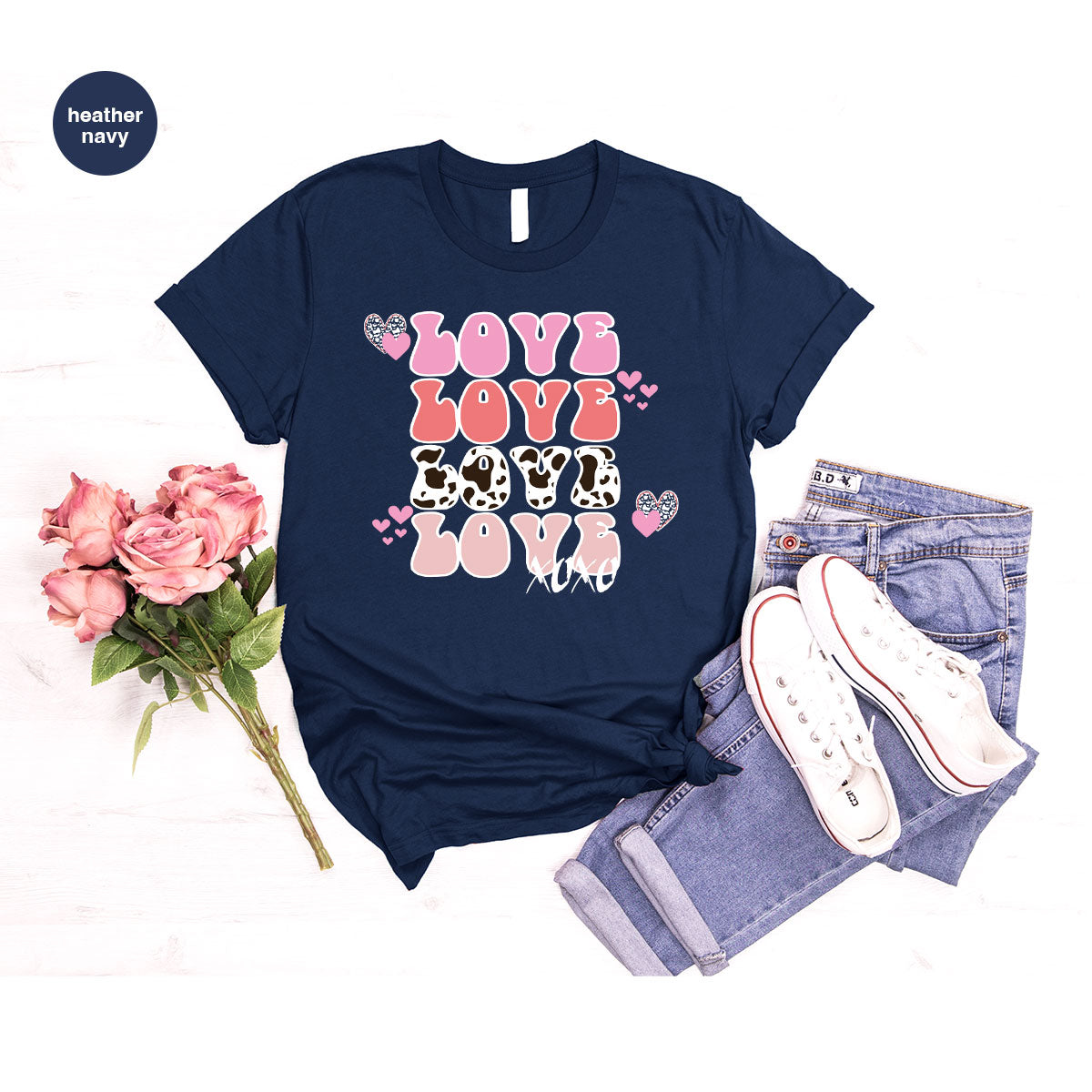 Love Shirt, Love Day T-Shirt, Valentine's Day Tee, 2023 Valentine's Day Gift