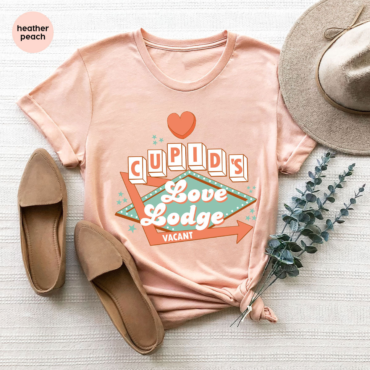 Love Lodge T-Shirt, Valentine's Day Tee, Cupid' Love Lodge Tee, Valentine Shirt