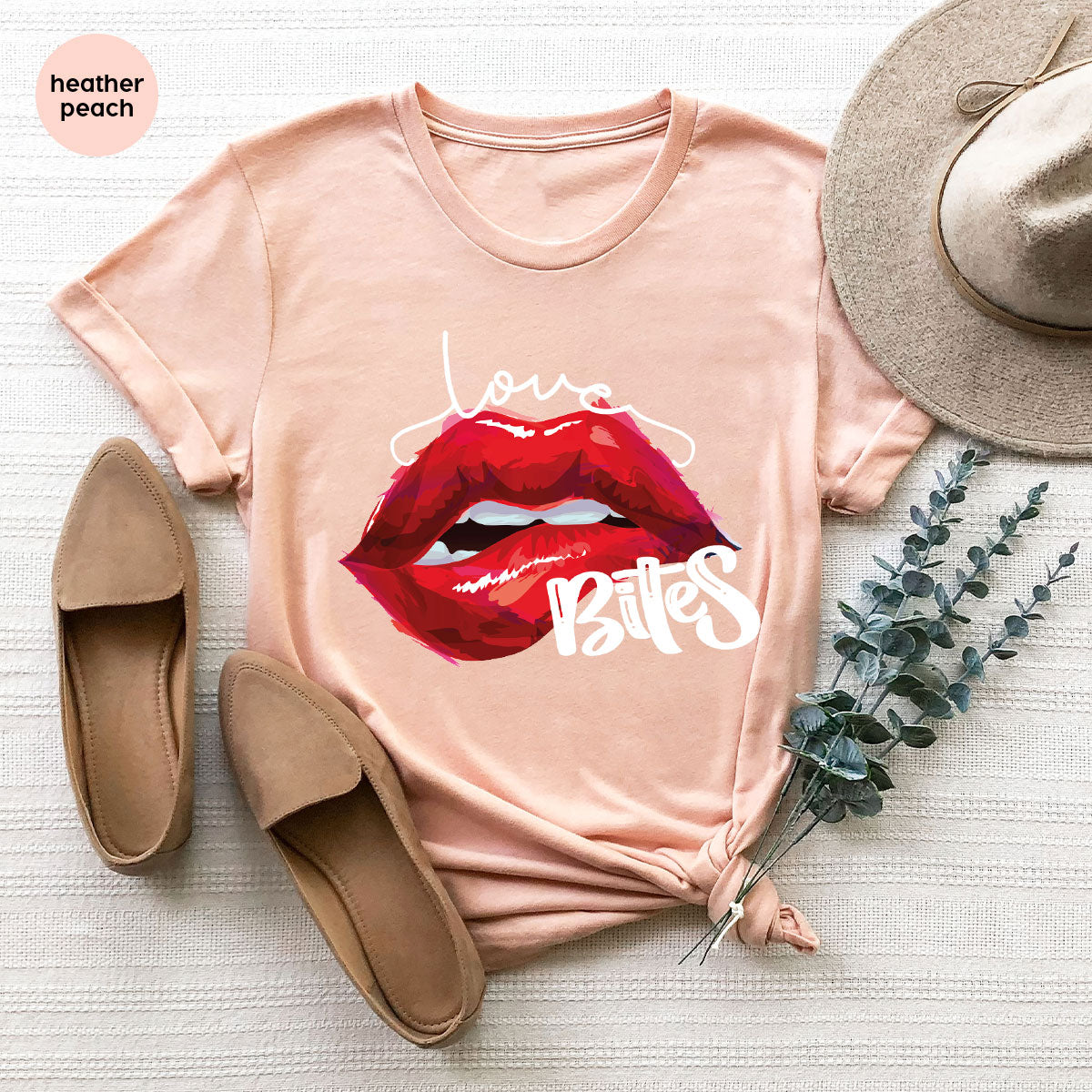 Cool Valentine's Day T-Shirt, Bite Shirt, Cute Lips Tee, Valentine Gift