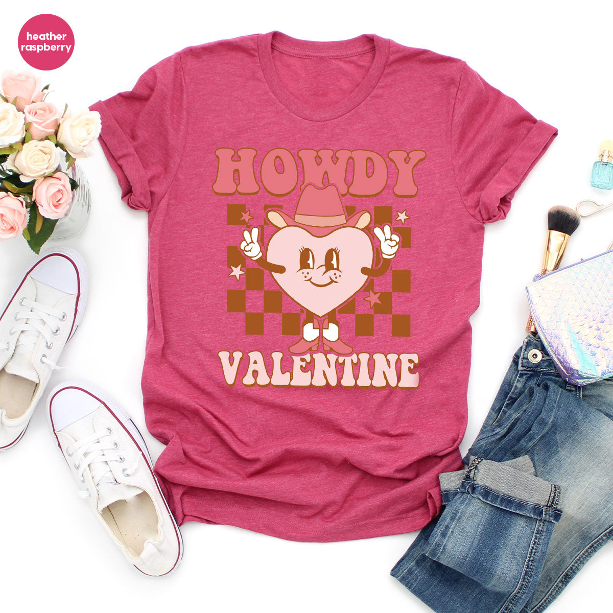 Howdy Valentine Shirt, 2023 Valentine's Day Shirt, Cute Feb 14 Tee