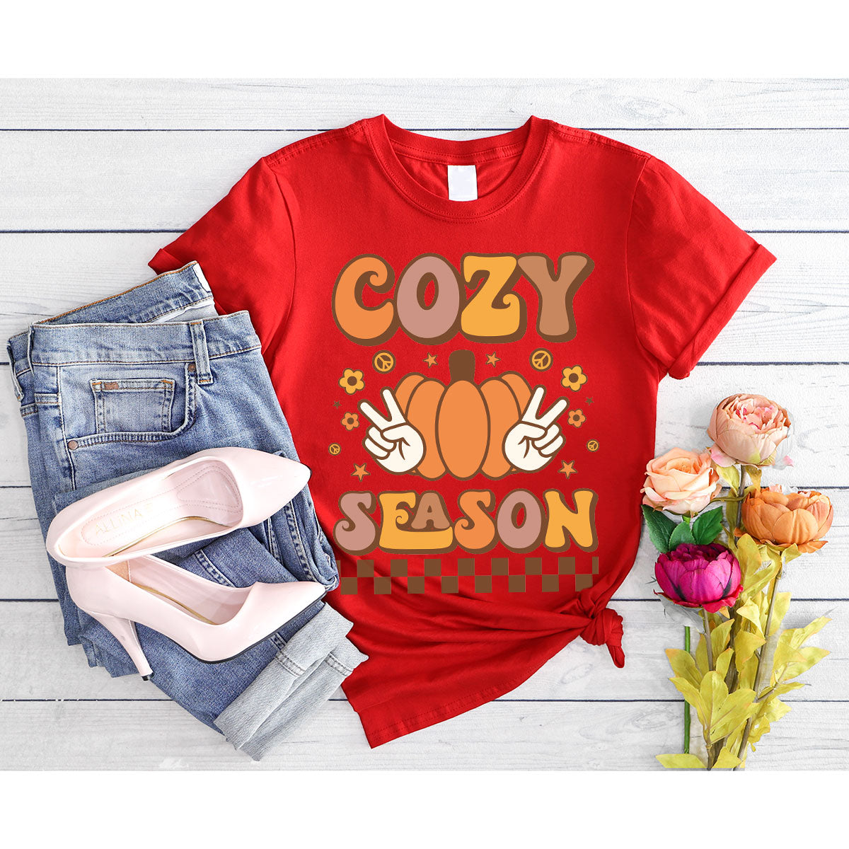 Cozy Thanksgiving Shirt, Funny Thanksgiving T-Shirt, Cozy Season Gee