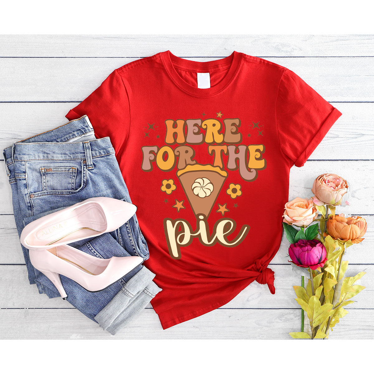 Here For The Pie Shirt, Funny Halloween Shirt, Cute Halloween Hoodie and Sweatshirt