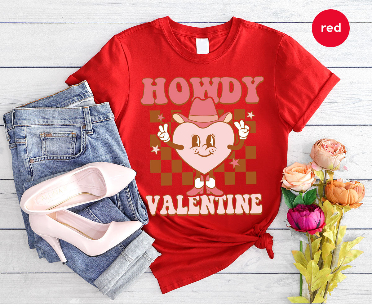 Howdy Valentine Shirt, 2023 Valentine's Day Shirt, Cute Feb 14 Tee