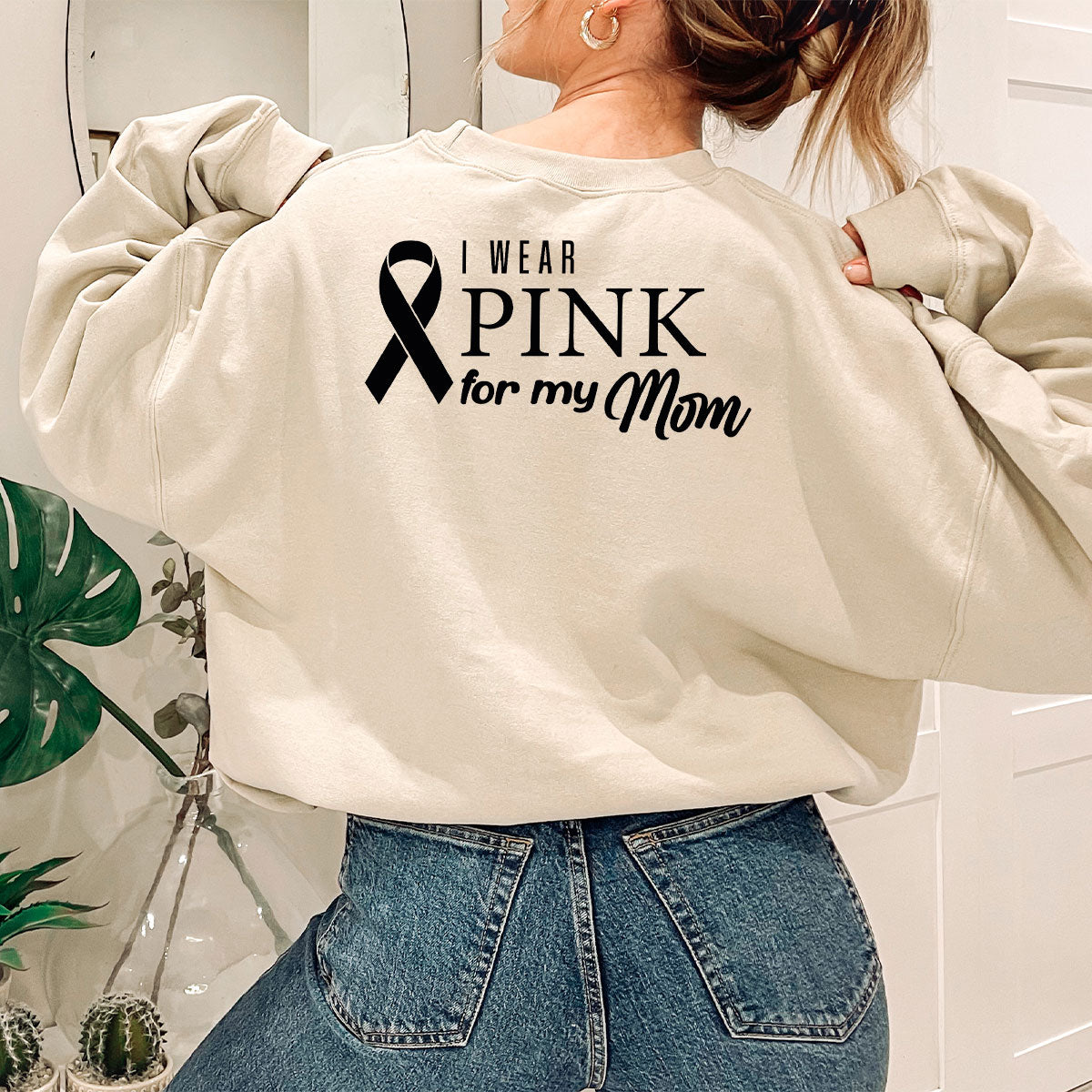 Long Sleeve Breast Cancer Survivor Shirt, Cancer Awereness Shirt, Wear Pink For Breast Cancer Sweatshirt