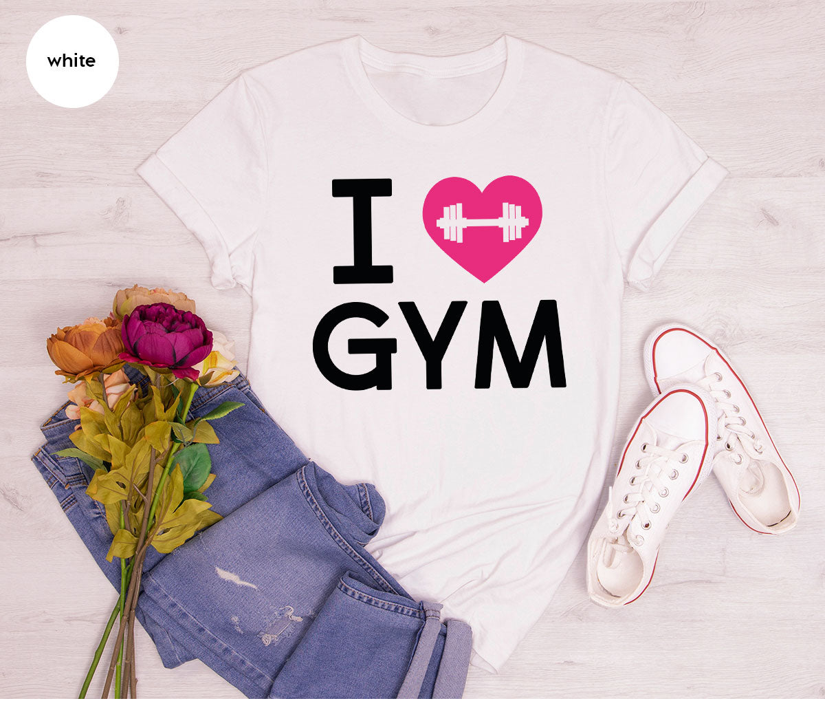 Fitness T-Shirt, GYM Shirt, I Love GYM T-Shirt, T-Shirt For Bodybuilder