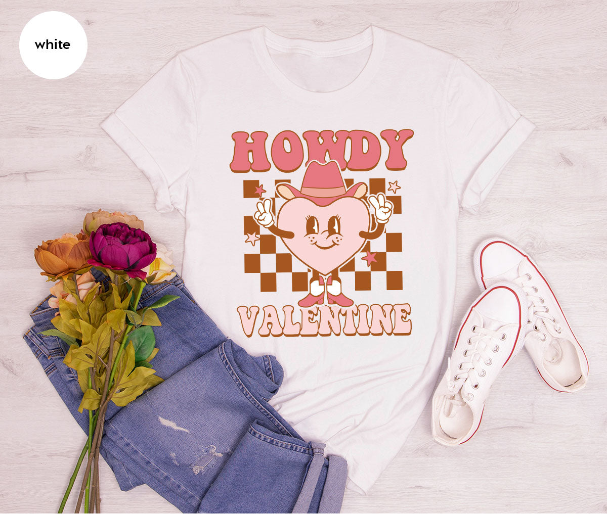 Howdy Valentine Shirt, 2023 Valentine's Day Shirt, Cute Feb 14 Tee