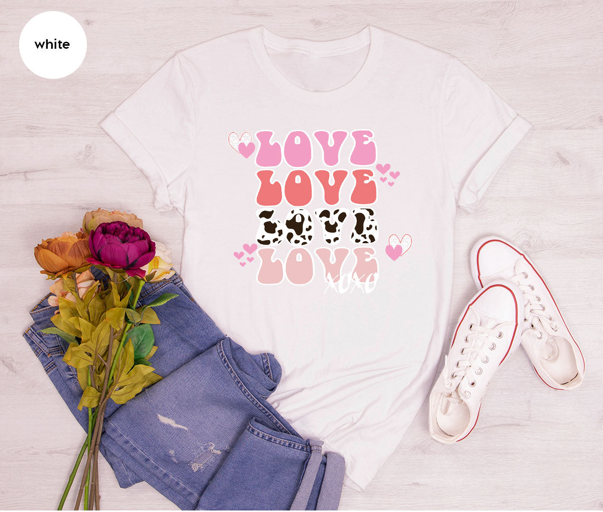 Love Shirt, Love Day T-Shirt, Valentine's Day Tee, 2023 Valentine's Day Gift