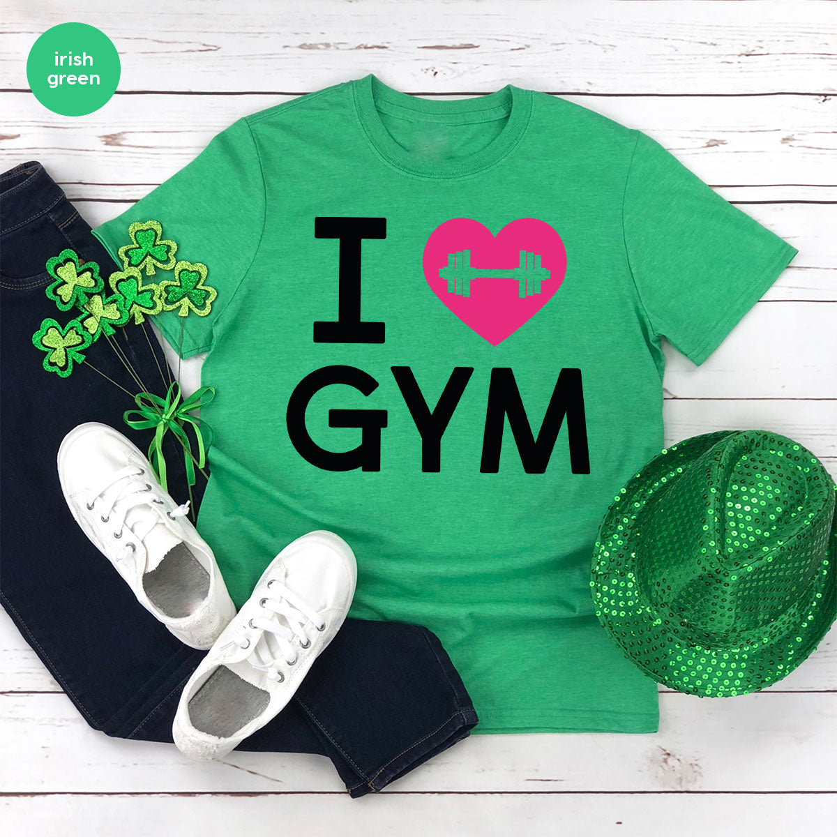 Fitness T-Shirt, GYM Shirt, I Love GYM T-Shirt, T-Shirt For Bodybuilder