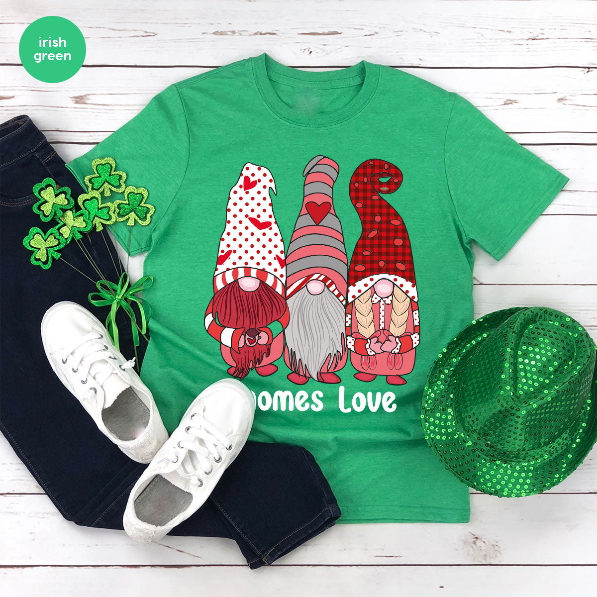 Gnomes Love Shirt, Love 4ever Shirt, Best Love T-Shirt, Valentine's Day Shirt 2023