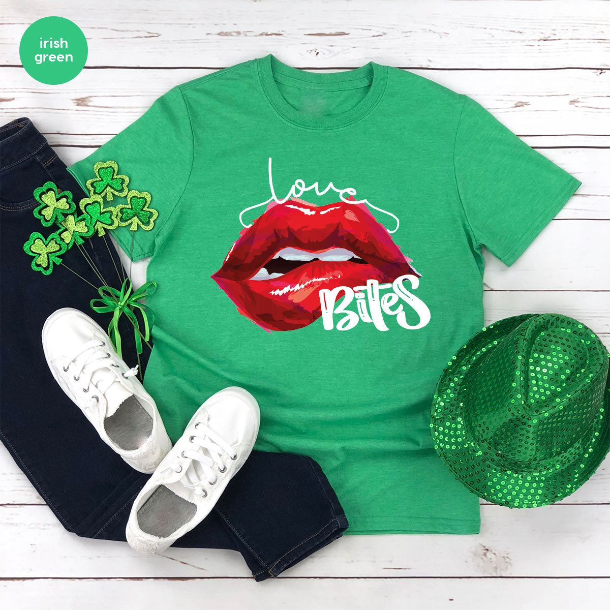 Cool Valentine's Day T-Shirt, Bite Shirt, Cute Lips Tee, Valentine Gift