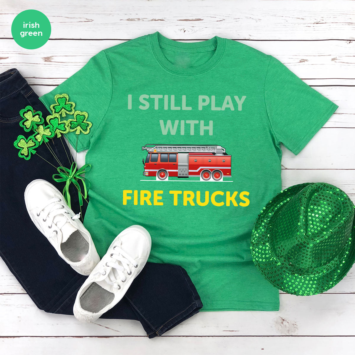 Fire Truck Shirt, Funny Fire Fighter T-Shirt, Fireman Tee