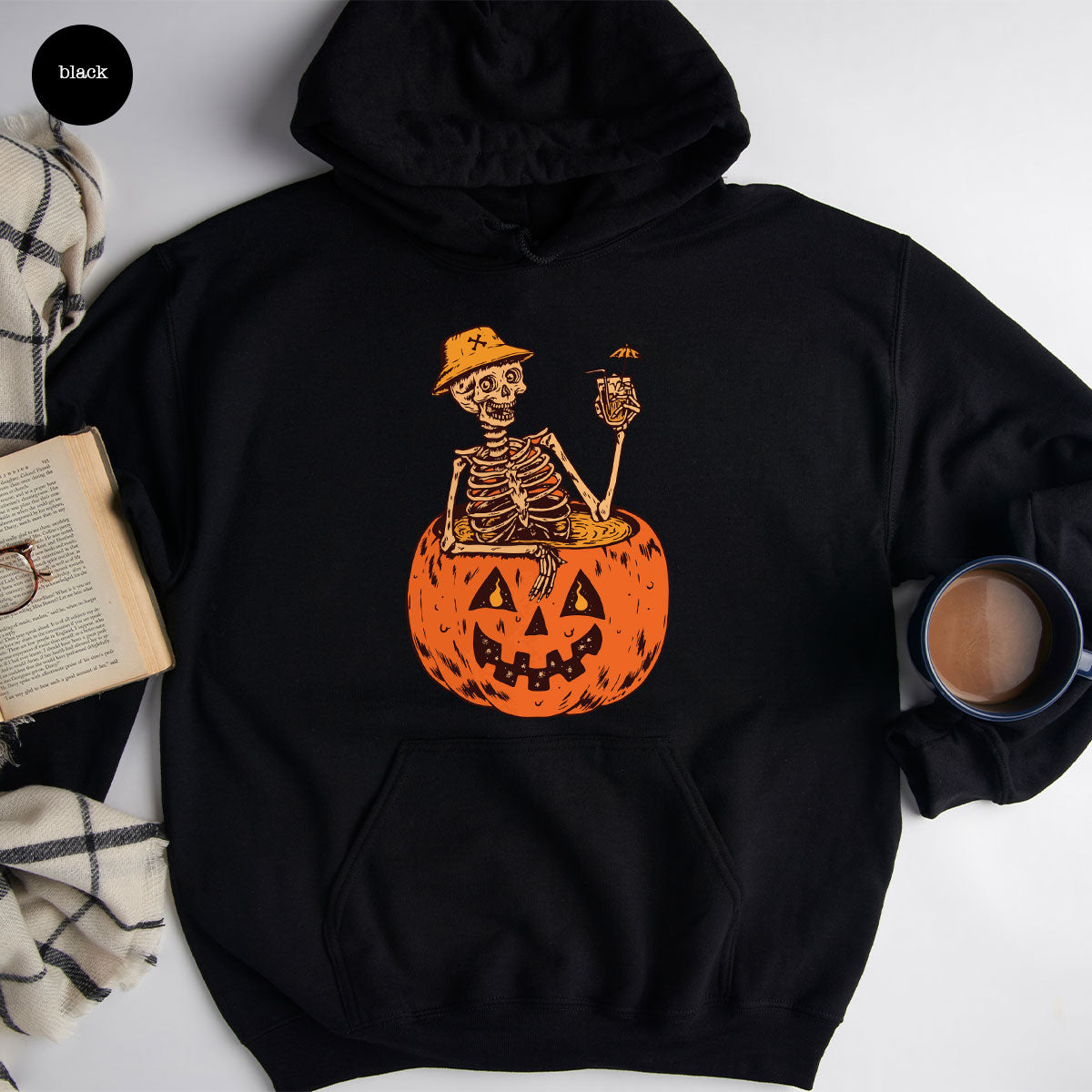 Halloween Funny Pumpkin Hoodie, Funny Halloween Sweatshirt, Horror Halloween Design