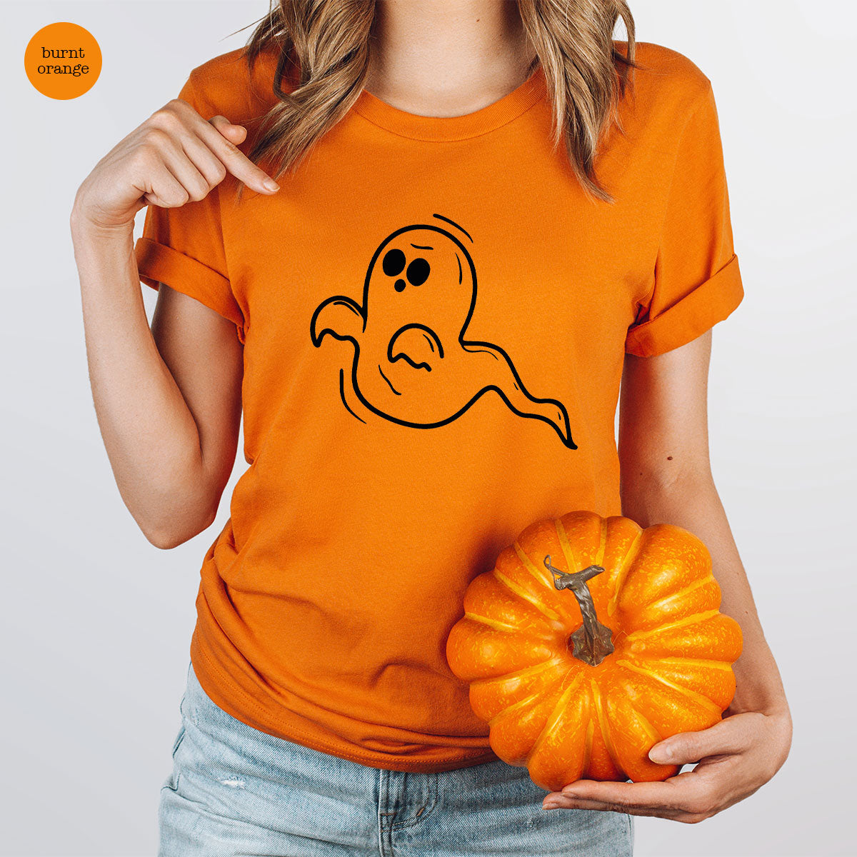 Halloween Ghost T-Shirt, Best Halloween Shirt Design, Halloween Boo Shirt