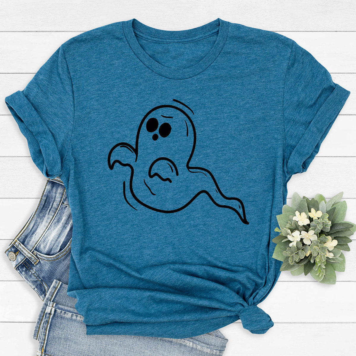 Halloween Ghost T-Shirt, Best Halloween Shirt Design, Halloween Boo Shirt