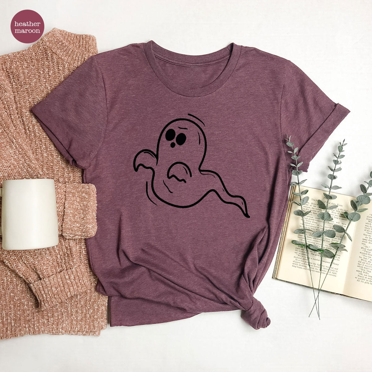 Halloween Ghost T-Shirt, Best Halloween Shirt Design, Halloween Boo Shirt