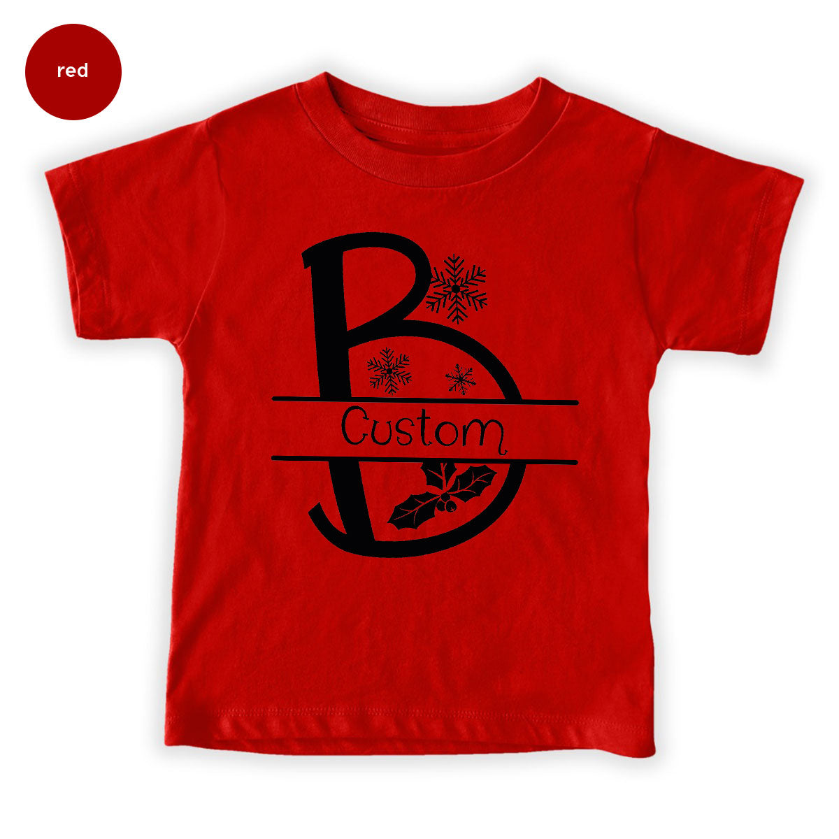 Custom Christmas T-Shirt, White Peach Design Shirt, Christmas Personalized Shirt