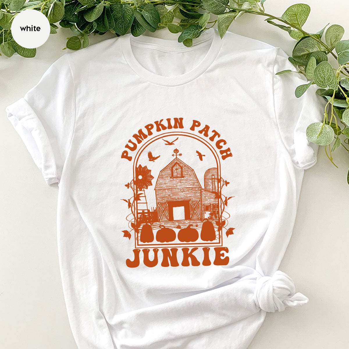 Junkie T-Shirt, Gift T-Shirt For Halloween, Pumpkin Halloween Shirt