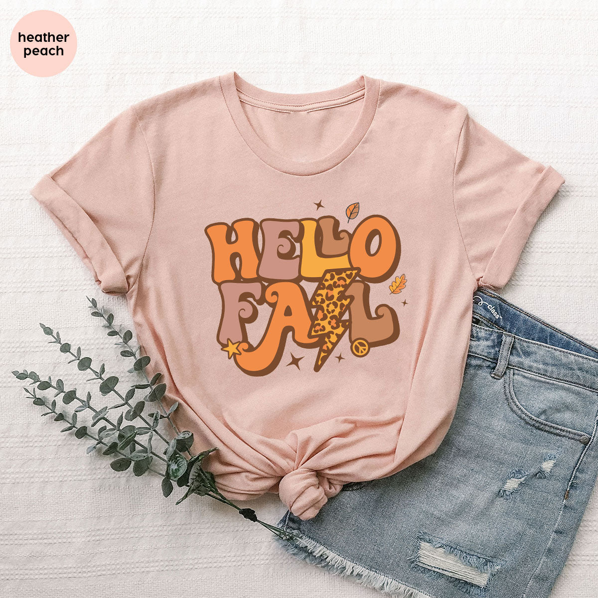 Hello Fall Shirt, Halloween Fall T-Shirt, Halloween 2022 Hoodie, Hello Halloween Long Sleeve Shirt