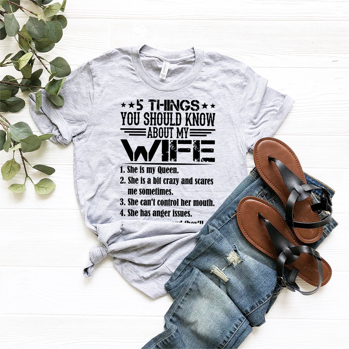 Funny Husband Shirt, Funny Gift For Husband, 5 Things You Should Know About My Wife T-Shirt, Best Husband Shirt, Sarcastic Husband Tee - Fastdeliverytees.com