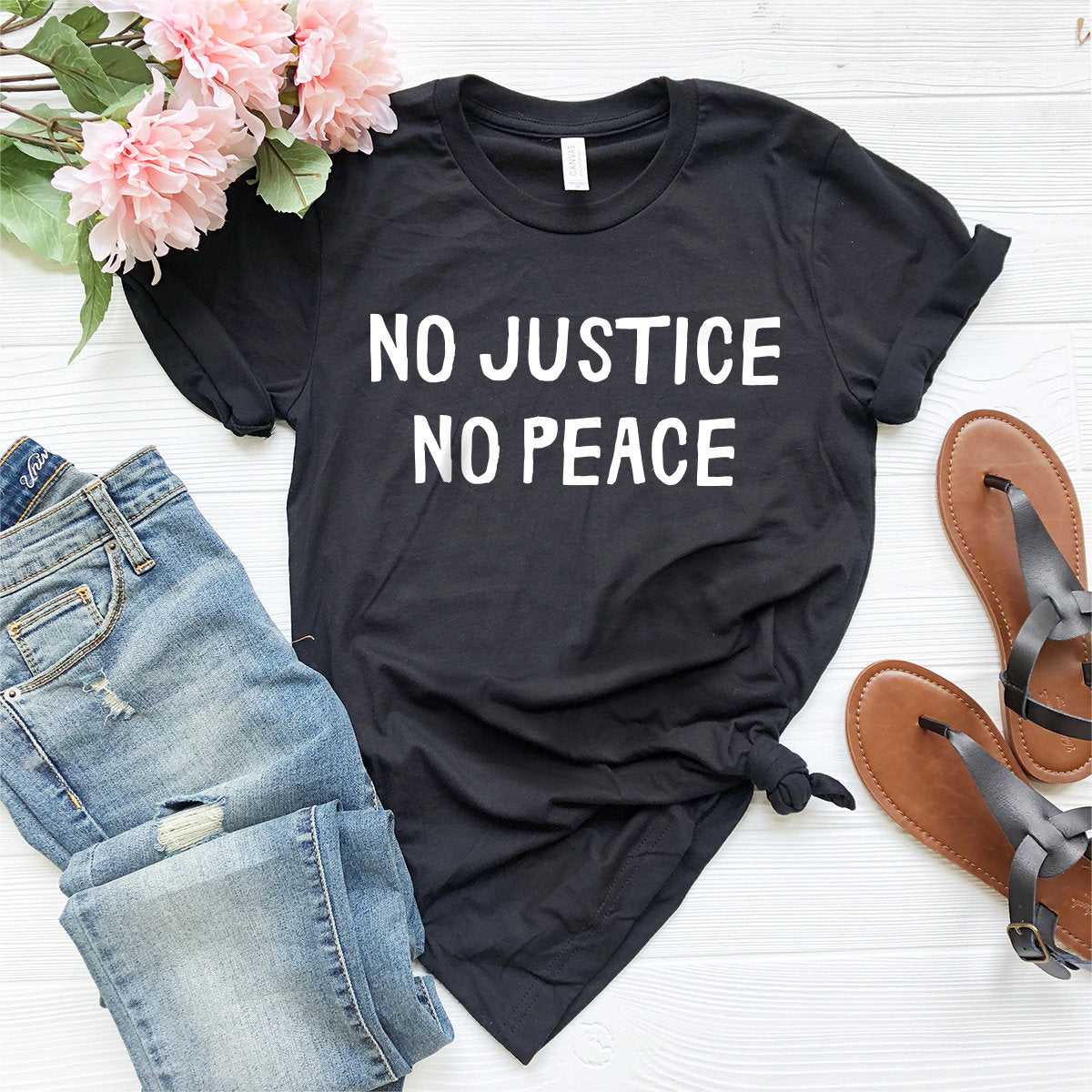 Racial Equality Shirt, Justice Tee,No Justice No Peace T-Shirt, George Floyd Shirt, Lives Matter Shirt, I Can't Breathe Shirt - Fastdeliverytees.com