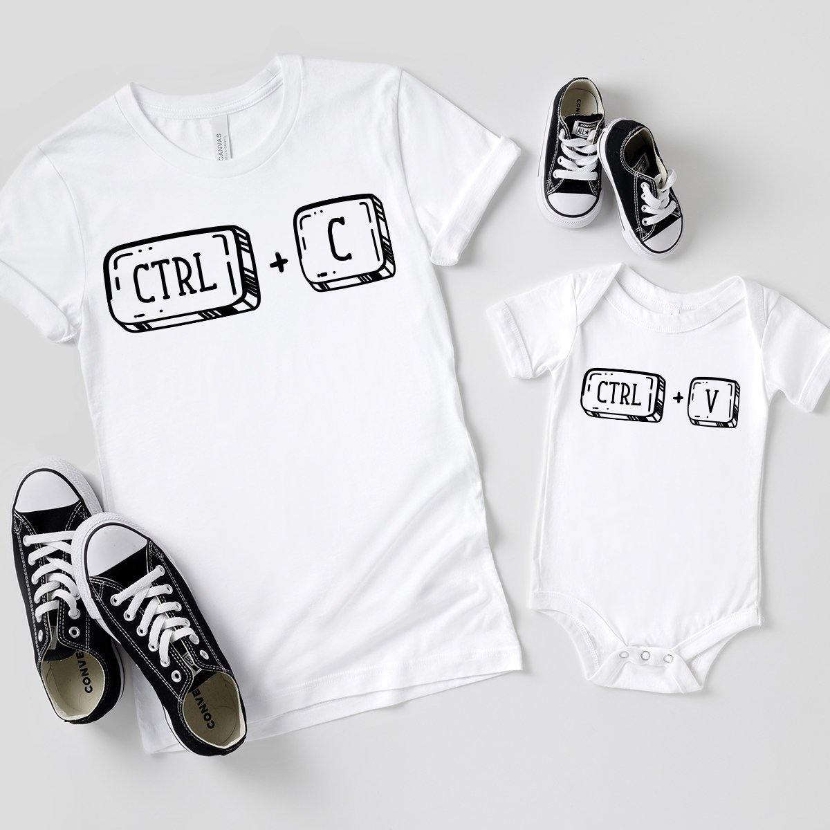 Copy Paste T-Shirt, Ctrl C Ctrl V Shirt, Matching Family Shirt